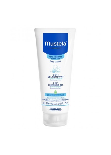 MUSTELA PEAUX NORMALES, 2 En 1 - 200 ml