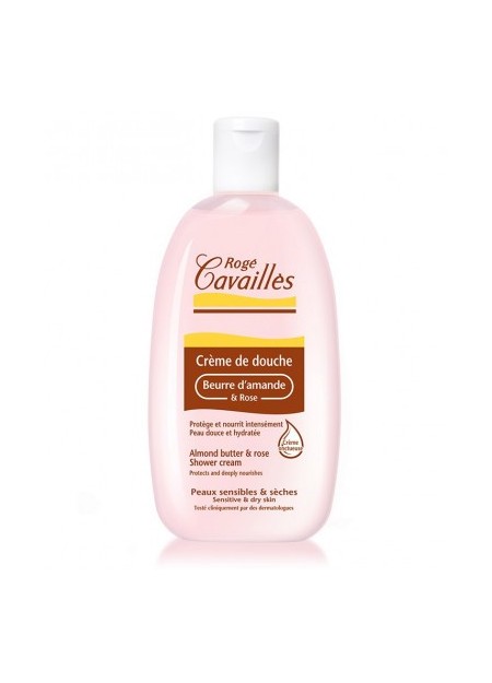 ROGÉ CAVAILLES DOUCHE SOIN, Creme de Douche Beurre D'Amande et Rose - 250 ml