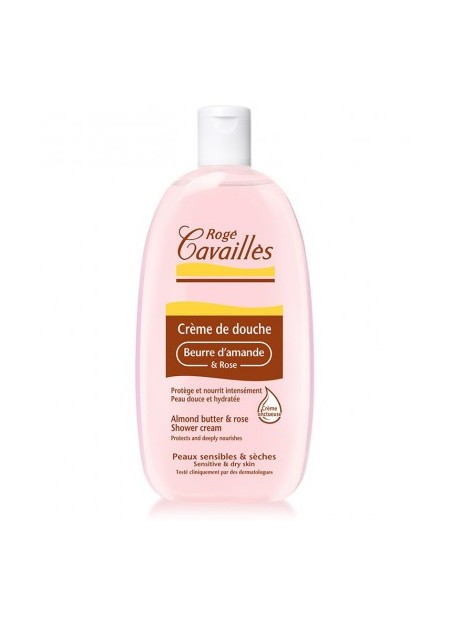ROGÉ CAVAILLES DOUCHE SOIN, Creme de Douche Beurre D'Amande et Rose - 500 ml
