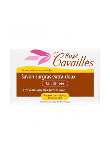 ROGÉ CAVAILLES Savon Surgras Extra-doux Lait de Rose - 1 Pain 150g