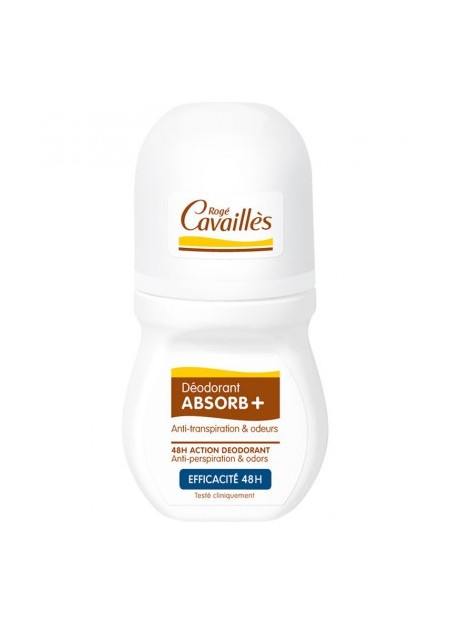 ROGÉ CAVAILLES DEODORANTS, Deo Aborb + Roll On Efficacite 48H - 50 ml