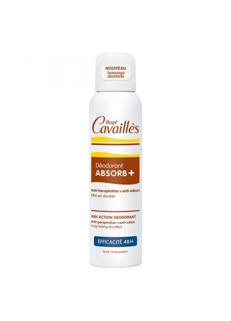 ROGÉ CAVAILLES DEODORANTS, Deo Aborb + Spray Efficacite 48H - 150 ml