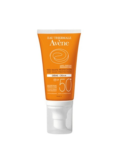 AVENE SOLAIRE, Crème SPF50+ - Sans parfum - 50 ml