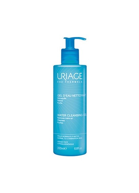 URIAGE Gel d'eau Nettoyant. Fl pompe 200 ml
