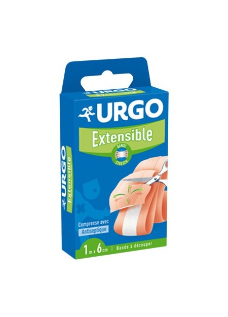 URGO Bande extensible à découper. 1 bande 1m x 6cm