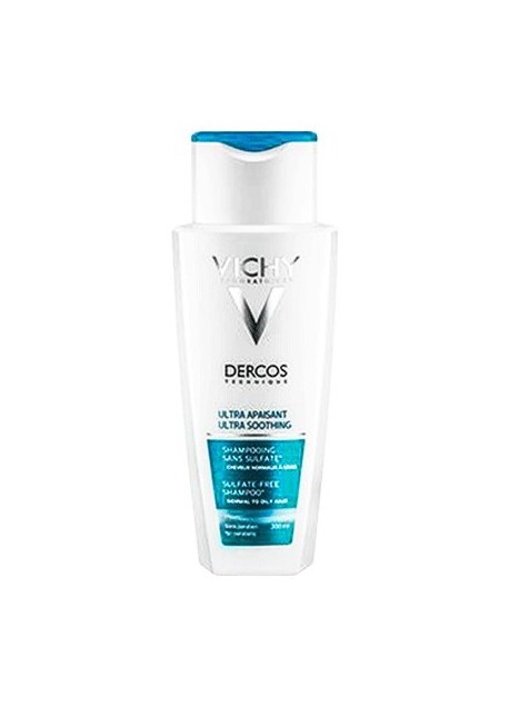 VICHY DERCOS Shampooing Ultra Apaisant Cheveux Normaux à Gras - 200 ml