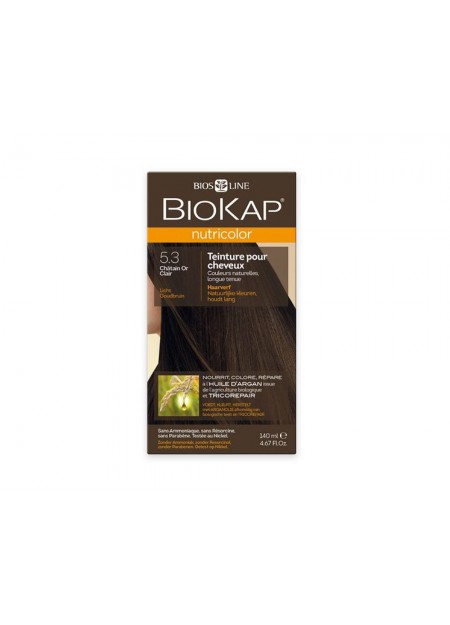 BIOKAP NUTRICOLOR TEINTURE POUR CHEVEUX CHATAIN OR CLAIR 5.3