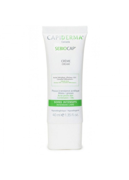 CAPIDERMA SEBIOCAP CRÈME VISAGE POUR PEAUX À TENDANCE ACNÉIQUE 40ML
