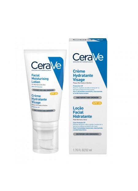 CERAVE CREME HYDRATANTE VISAGE PEAUX NORMALES A SECHES SPF30 52ML