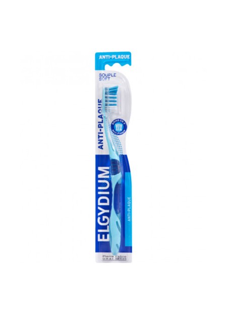 ELGYDIUM Brosse à Dents Anti-Plaque Souple