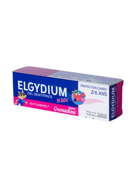 ELGYDIUM KIDS Gel Dentifrice Grenadine 2/6 Ans - 50 ml