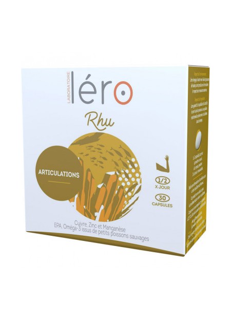 LERO RHU Complément Alimentaire Articulations. Boîte 30 Capsules