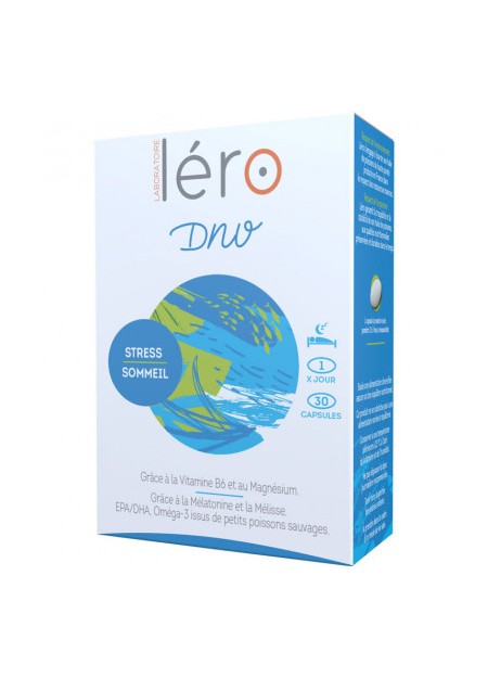 LERO DNV Complément Alimentaire Stress et Sommeil. Boîte 30 Caps