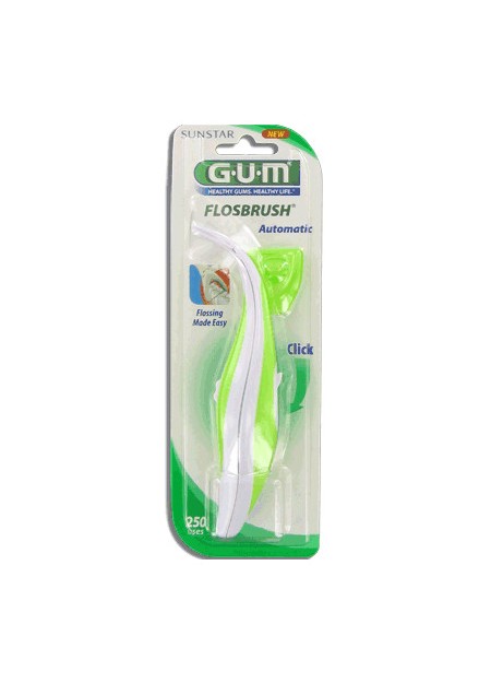 GUM FLOSBRUSH Porte Fil avec fil Dentaire 847