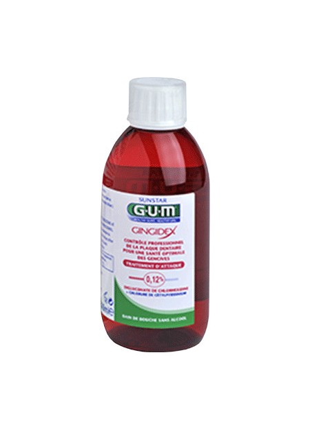 GUM GINGIDEX Bain de bouche sans alcool - 300 ml