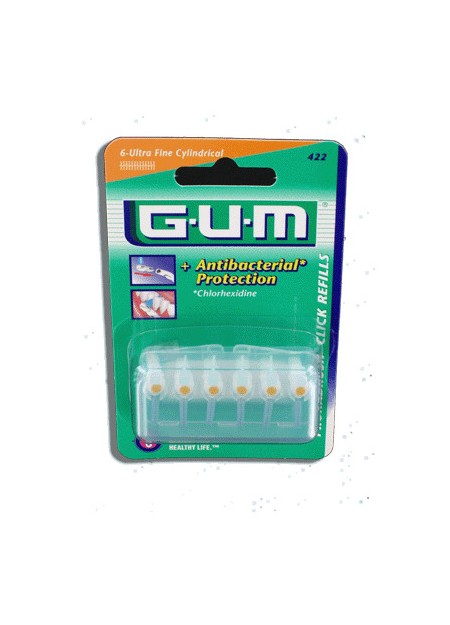 GUM PROXABRUSH CLICK REFILLS Brossettes Cylindriques Ultra-Fines 422