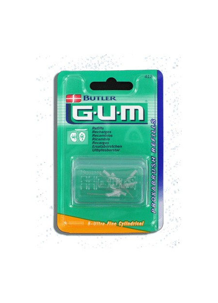 GUM PROXABRUSH REFILLS Brossettes Cylindriques Ultra-Fines 412