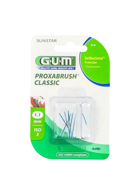 GUM PROXABRUSH CLASSIC Recharges 414 1,1mm ISO3.