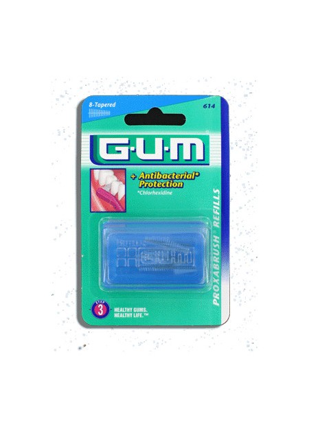 GUM PROXABRUSH REFILLS Brossettes Coniques Fines 614