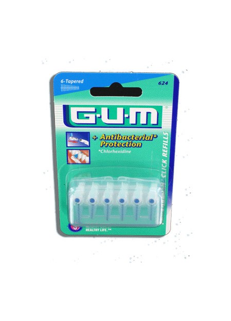 GUM PROXABRUSH CLICK REFILLS Brossettes Coniques Fines 624