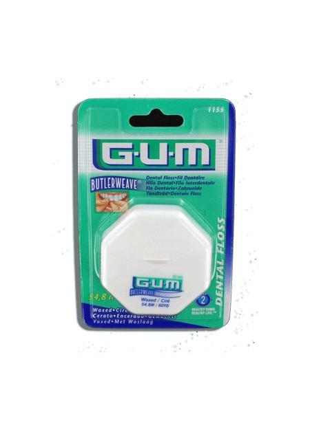 GUM DENTAL FLOSS Fil Dentaire Ciré 1155