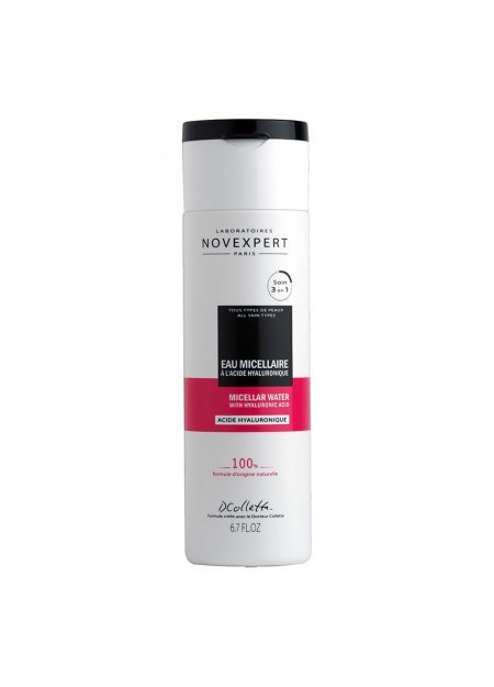 NOVEXPERT LA GAMME ACIDE HYALURONIQUE, L'Eau Micellaire à l'Acide Hyaluronique - 200 ml