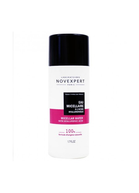 NOVEXPERT LA GAMME ACIDE HYALURONIQUE, L'Eau Micellaire à l'Acide Hyaluronique - 50 ml