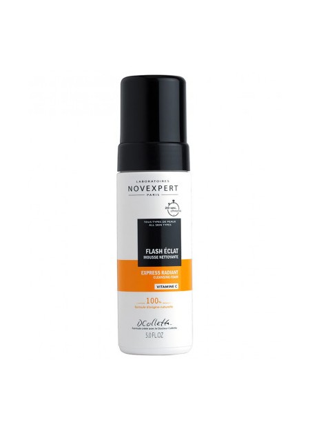 NOVEXPERT LA GAMME VITAMINE C, La Mousse Nettoyante Flash Eclat - 150 ml