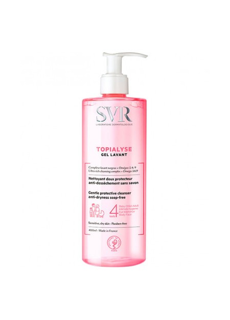 SVR TOPIALYSE Gel Lavant. Fl-pompe 400 ml
