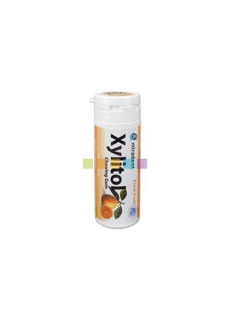 MIRADENT XYLITOL CHEWING GUM FRESH FRUIT