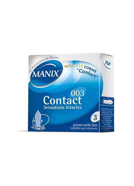MANIX CONTACT SENSATIONS INTACTES BOITE DE 3