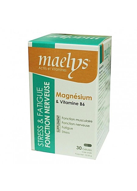 MAELYS MAGNÉSIUM & VITAMINE B6 30 GÉLULES