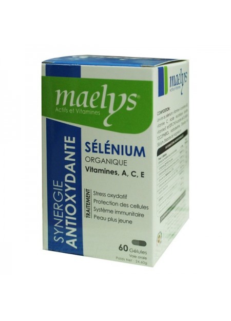 Maelys Sélénium Organique ACE Antioxydante 60 Gélules