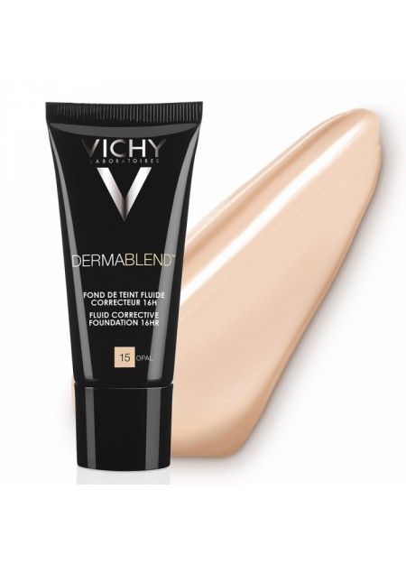 VICHY DERMABLEND FOND DE TEINT FLUIDE CORRECTEUR 16H SPF35 30ML - 05 PORCELAINE