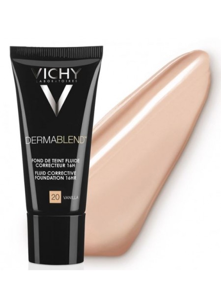 VICHY DERMABLEND FOND DE TEINT FLUIDE CORRECTEUR 16H SPF35 30ML - 05 PORCELAINE