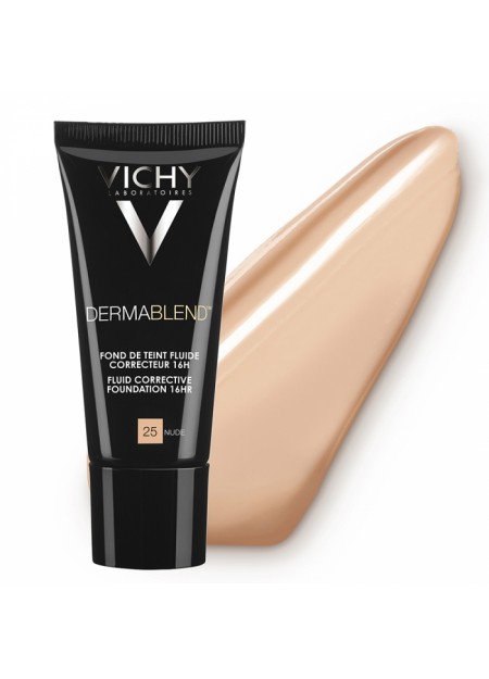 VICHY DERMABLEND FOND DE TEINT FLUIDE CORRECTEUR 16H SPF35 30ML - 05 PORCELAINE