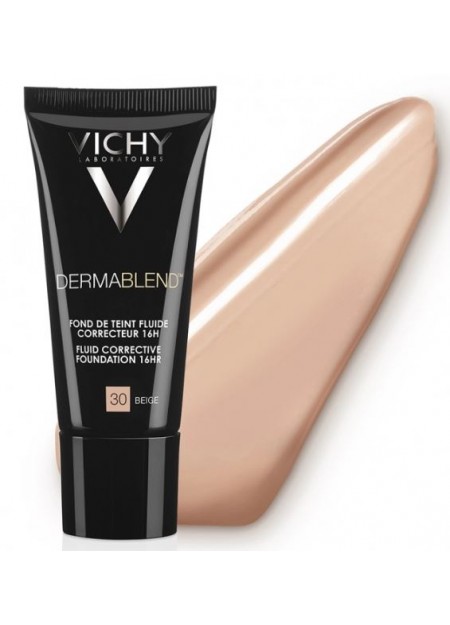 VICHY DERMABLEND FOND DE TEINT FLUIDE CORRECTEUR 16H SPF35 30ML - 05 PORCELAINE