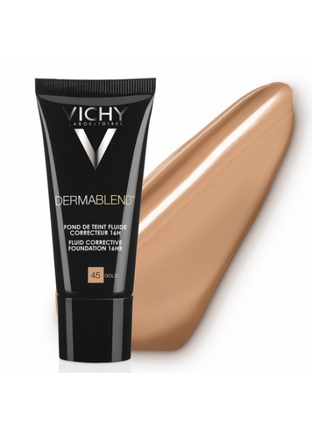 VICHY DERMABLEND FOND DE TEINT FLUIDE CORRECTEUR 16H SPF35 30ML - 05 PORCELAINE