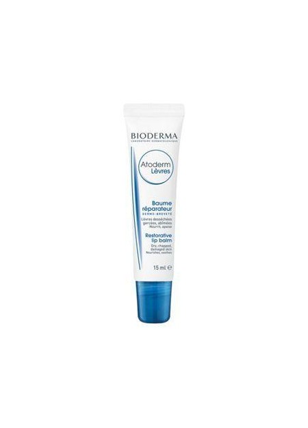 Bioderma Atoderm baume reparateur lèvres gercées tube 15ml