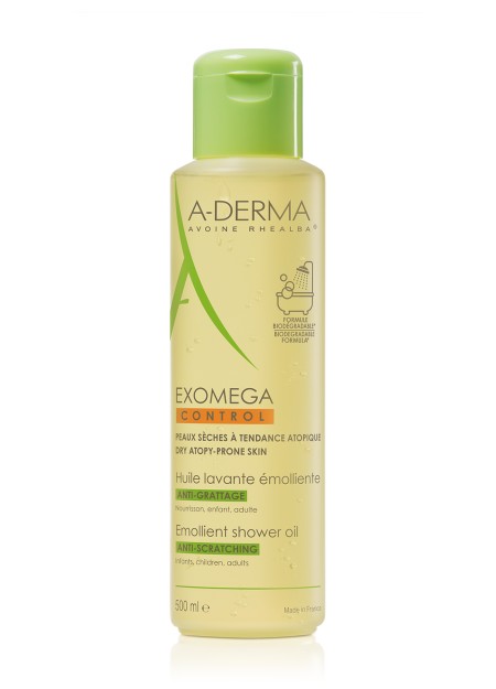 A-DERMA XOMEGA, Huile nettoyante - 500 ml