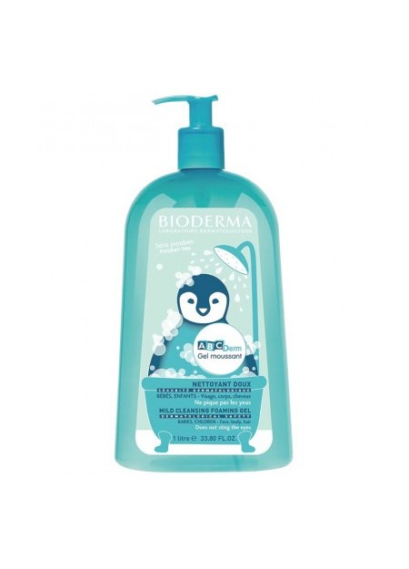 BIODERMA ABCDERM, Moussant nettoyant doux - 1L