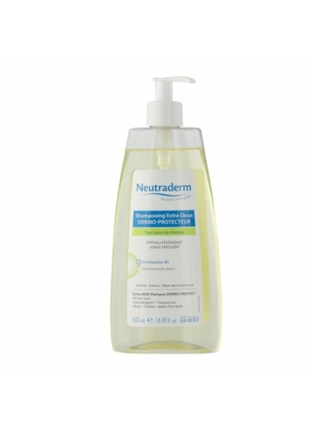 NEUTRADERM SHAMPOOING EXTRA-DOUX DERMO-PROTECTEUR POMPE 500 ML