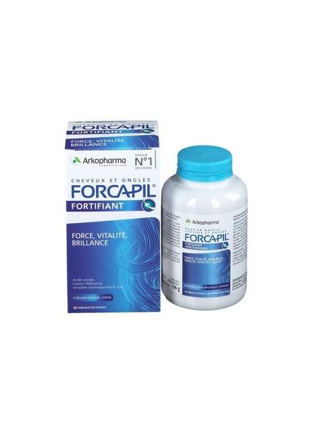 FORCAPIL Cheveux et Ongles. Boîte 180 Gél