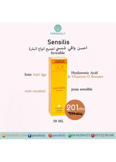 Sensilis Sun Secret HA Fluid invesible SPF50+ 50ml