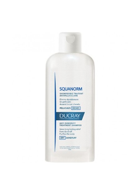 DUCRAY SQUANORM Shampooing Antipelliculaire, Pellicules Sèches - 200 ml