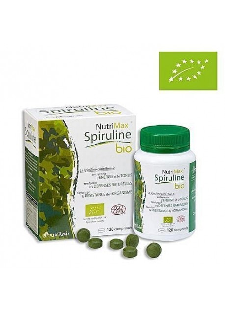 Spiruline bio Nutrimax 120 comprimés