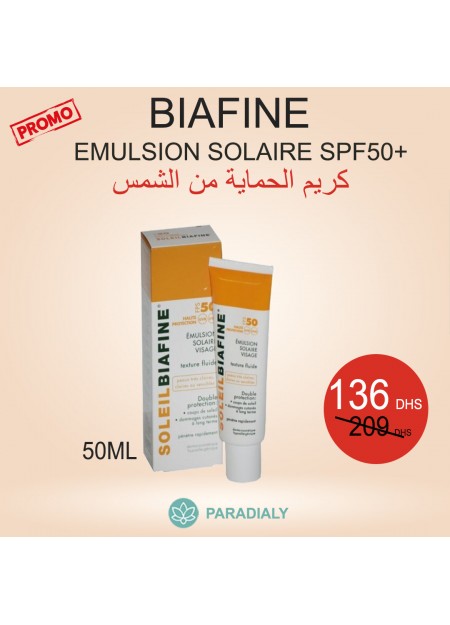 Soleil Biafine Emulsion Solaire visage (spf50) 50 ml