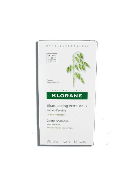 KLORANE Shampooing Extra-doux au Lait d'Avoine - 200 ml