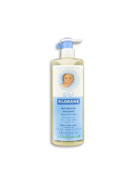 KLORANE BEBE Gel Douceur Moussant Corps et Cheveux - 500 ml