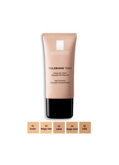 LA ROCHE-POSAY TOLERIANE TEINT, Fond de teint mousse matifiante - Sable - 30 ml